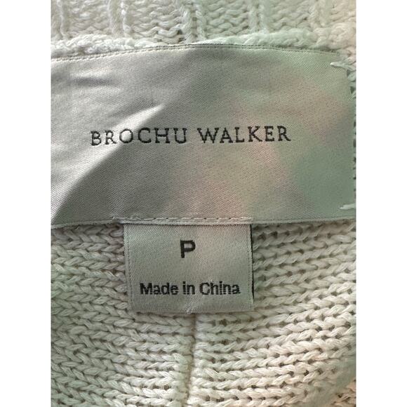 Brochu Walker white linen sweater size Small - Picture 3 of 10